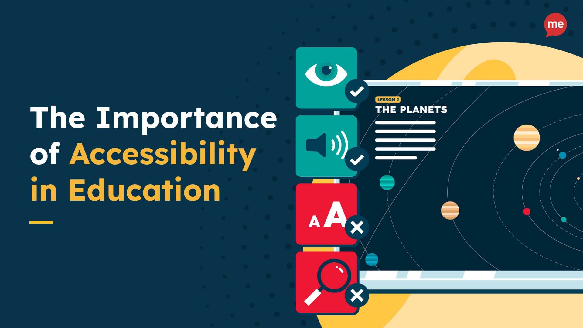 Importance of Accessibility in education banner