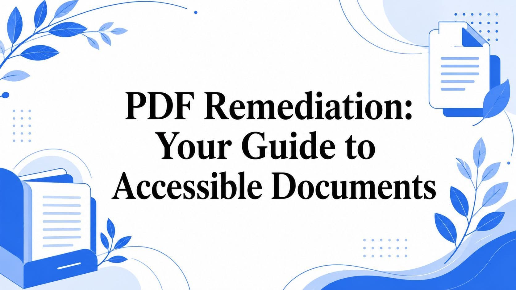 Cover image for PDF Remediation: Your Guide to Accessible Documents