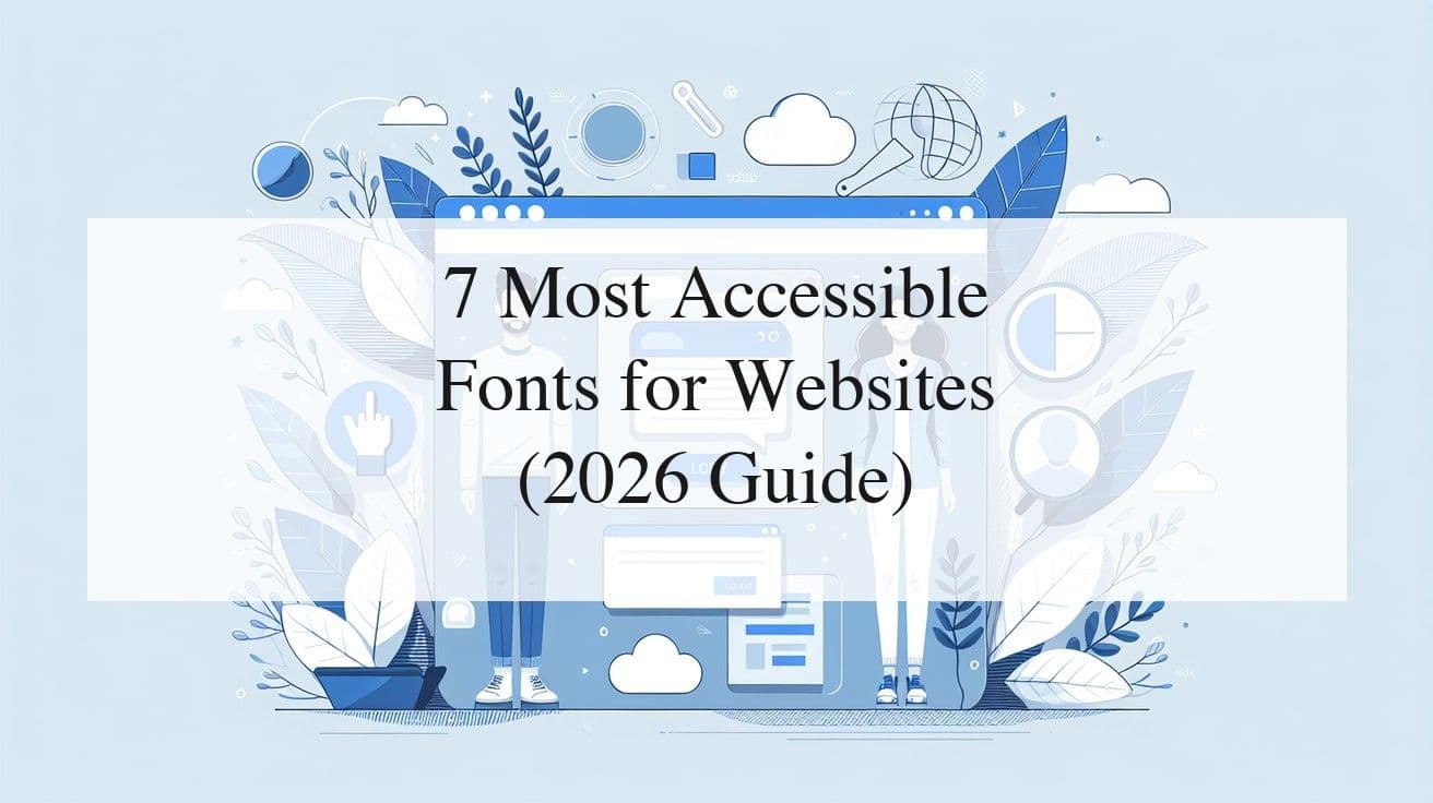 Cover image for 7 Most Accessible Fonts for Websites (2026 Guide)