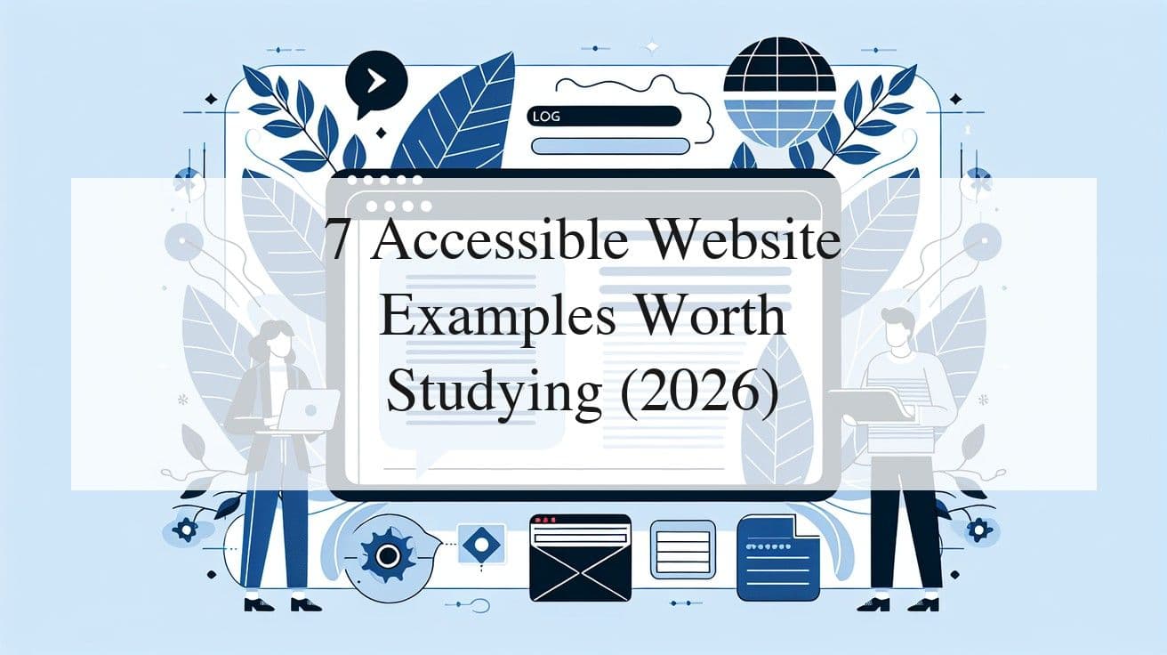 Cover image for 7 Accessible Website Examples Worth Studying (2026)