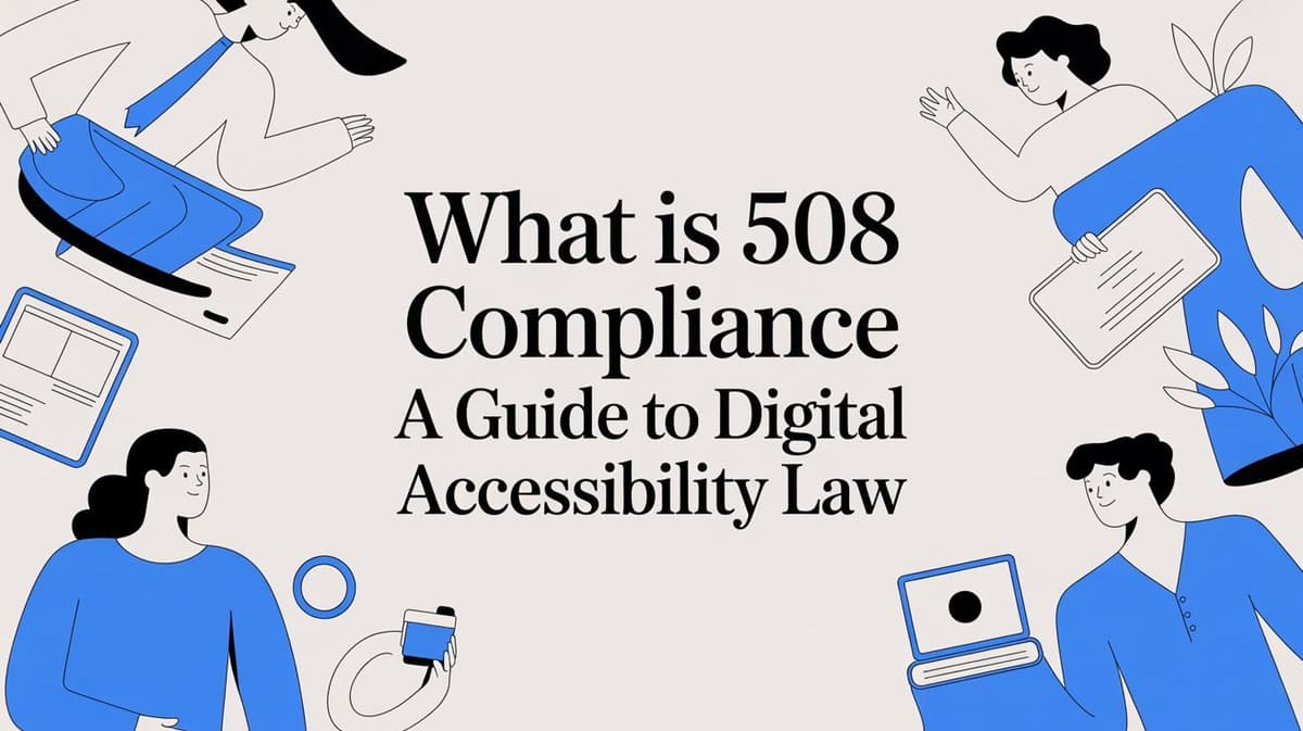 What Is 508 Compliance A Guide to Digital Accessibility Law