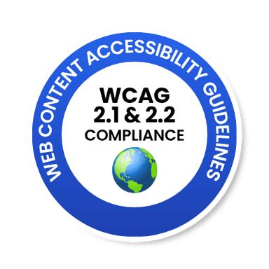 WCAG 2.1 compliance (Web Content Accessibility Guidelines)