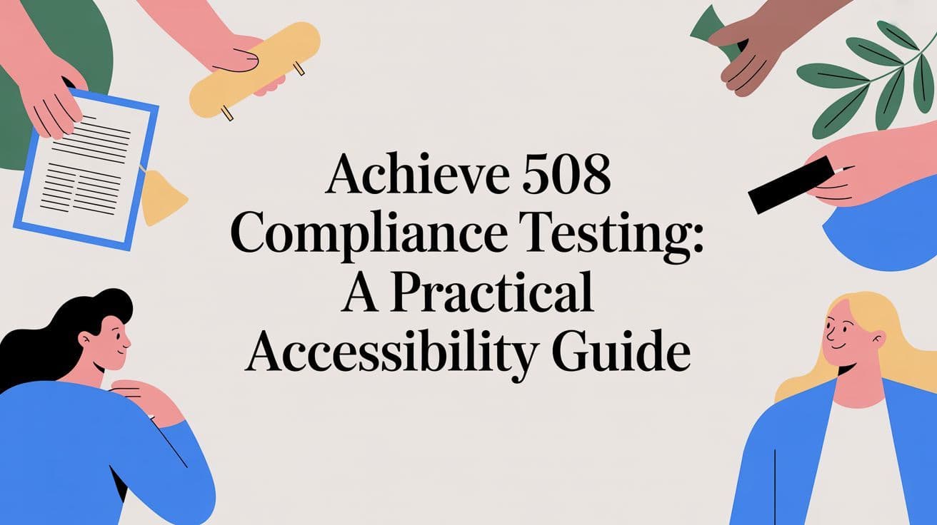 Cover image for Achieve 508 compliance testing: A Practical Accessibility Guide