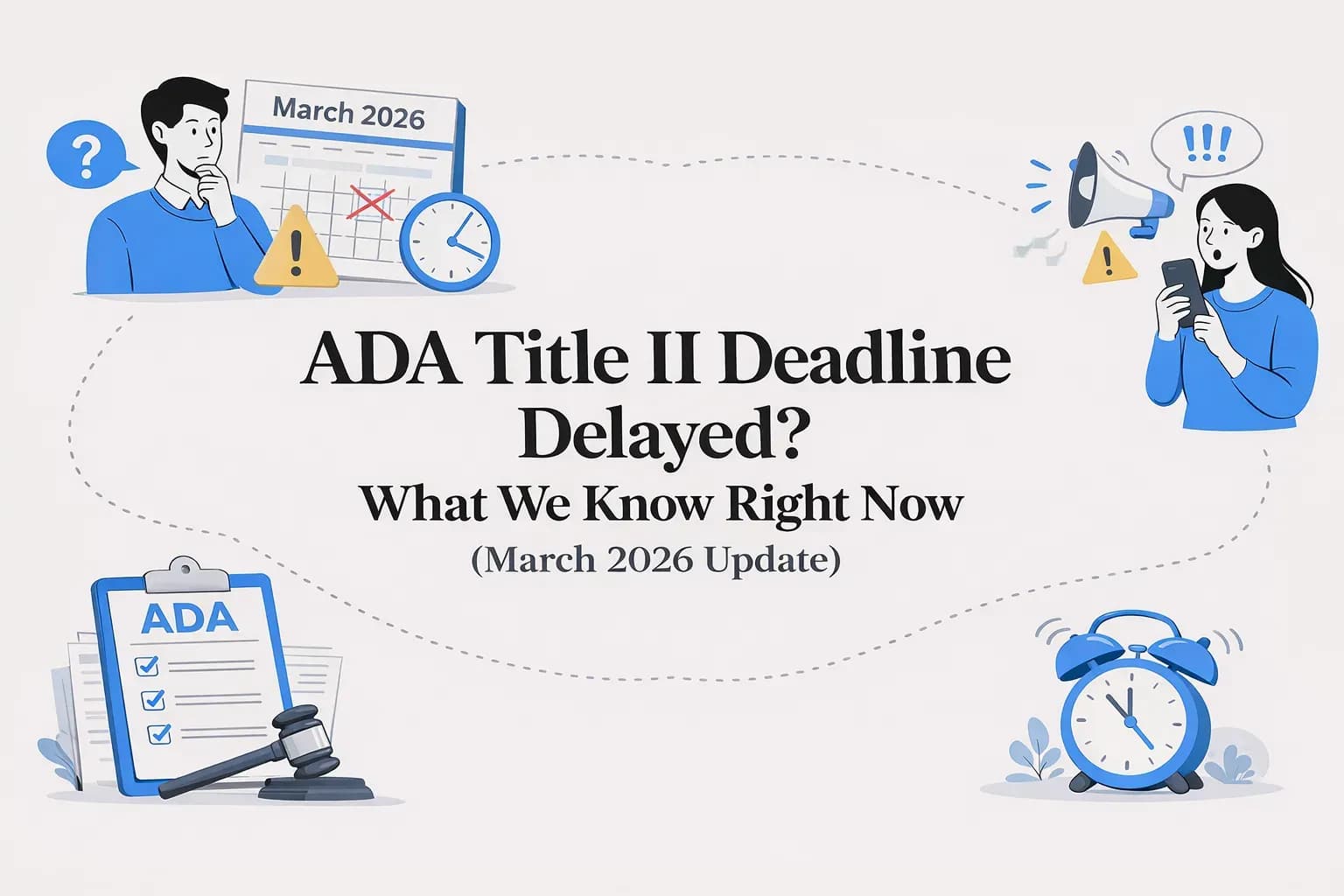 Cover image for ADA Title II Deadline Delayed? What We Know Right Now (March 2026 Update)