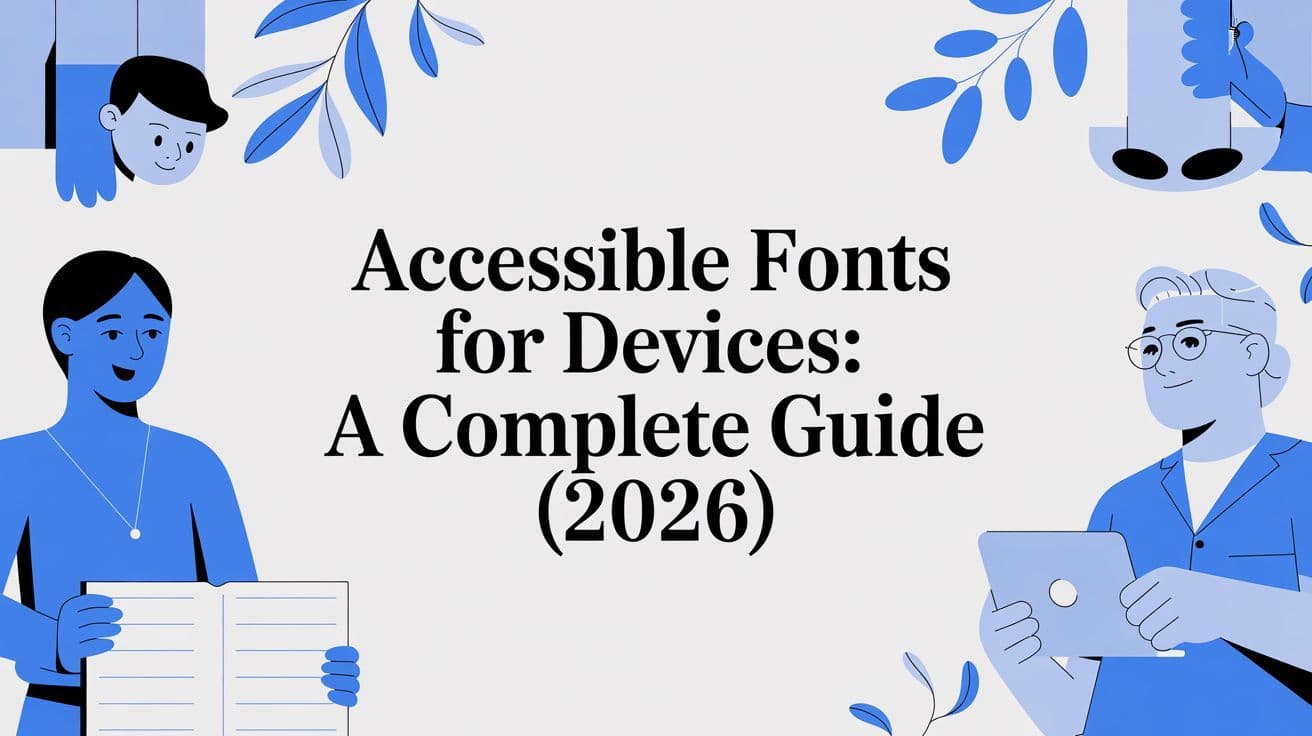 Cover image for Accessible Fonts for Devices: A Complete Guide (2026)