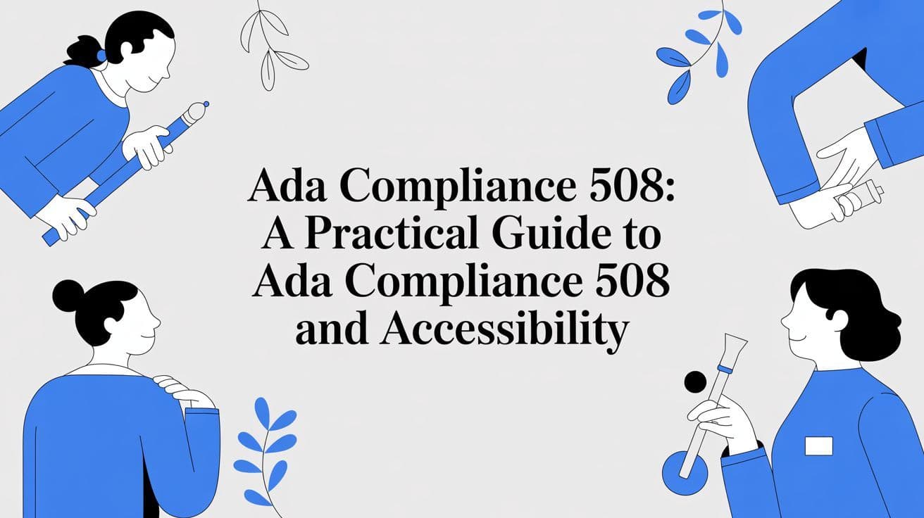 Cover image for Ada Compliance 508: A Guide to ADA Compliance 508 and Accessibility