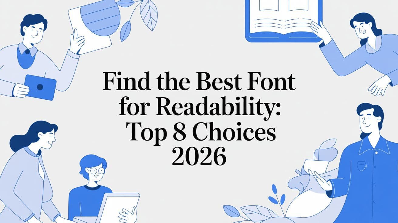 Cover image for Find the Best Font for Readability: Top 8 Choices 2026