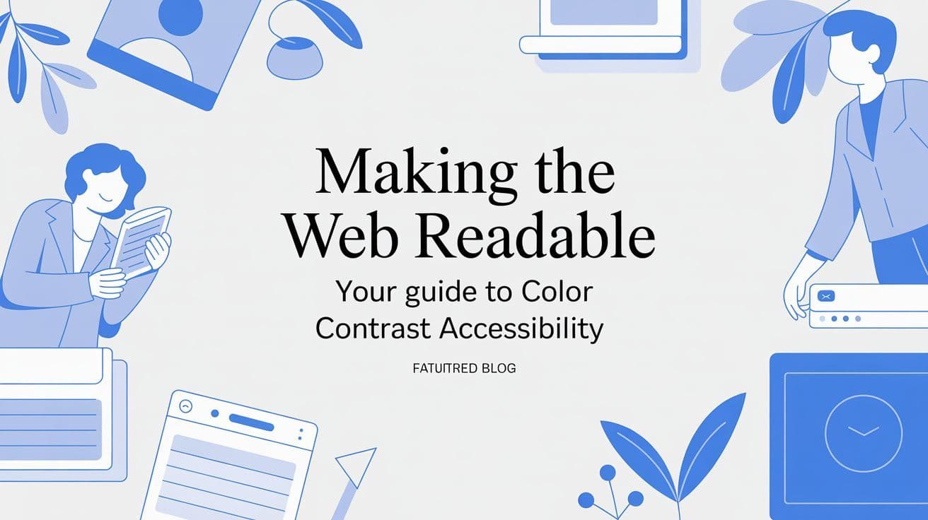 Cover image for Making the Web Readable Your Guide to Color Contrast Accessibility