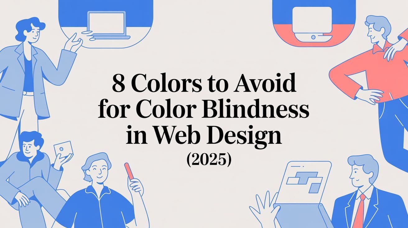 Cover image for 8 Colors to Avoid for Color Blindness in Web Design (2025)