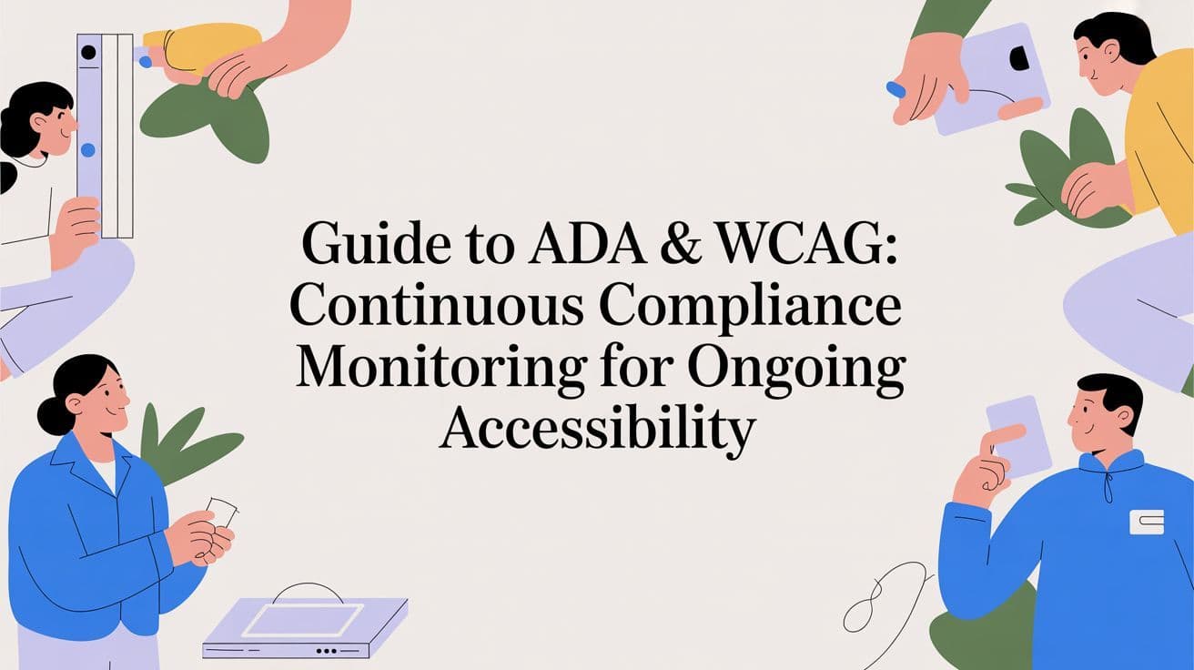 Cover image for Guide to ADA & WCAG: continuous compliance monitoring for ongoing accessibility