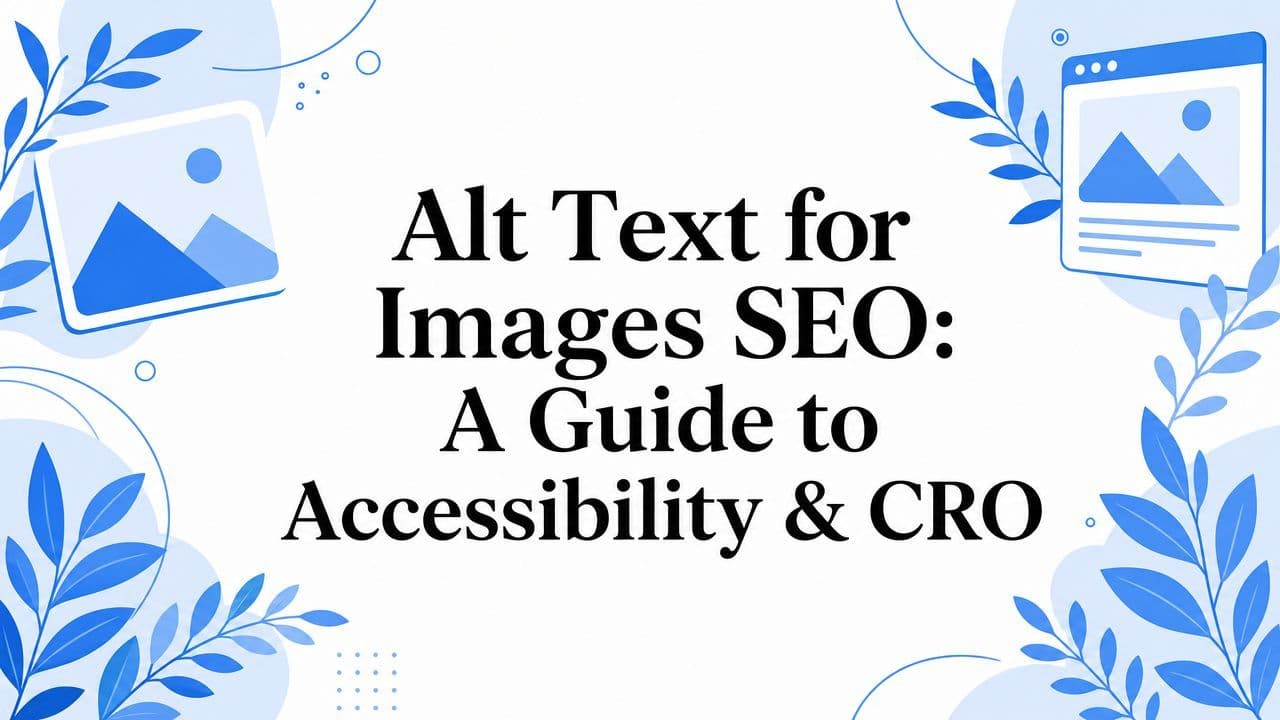 Cover image for Alt Text for Images SEO: A Guide to Accessibility & CRO