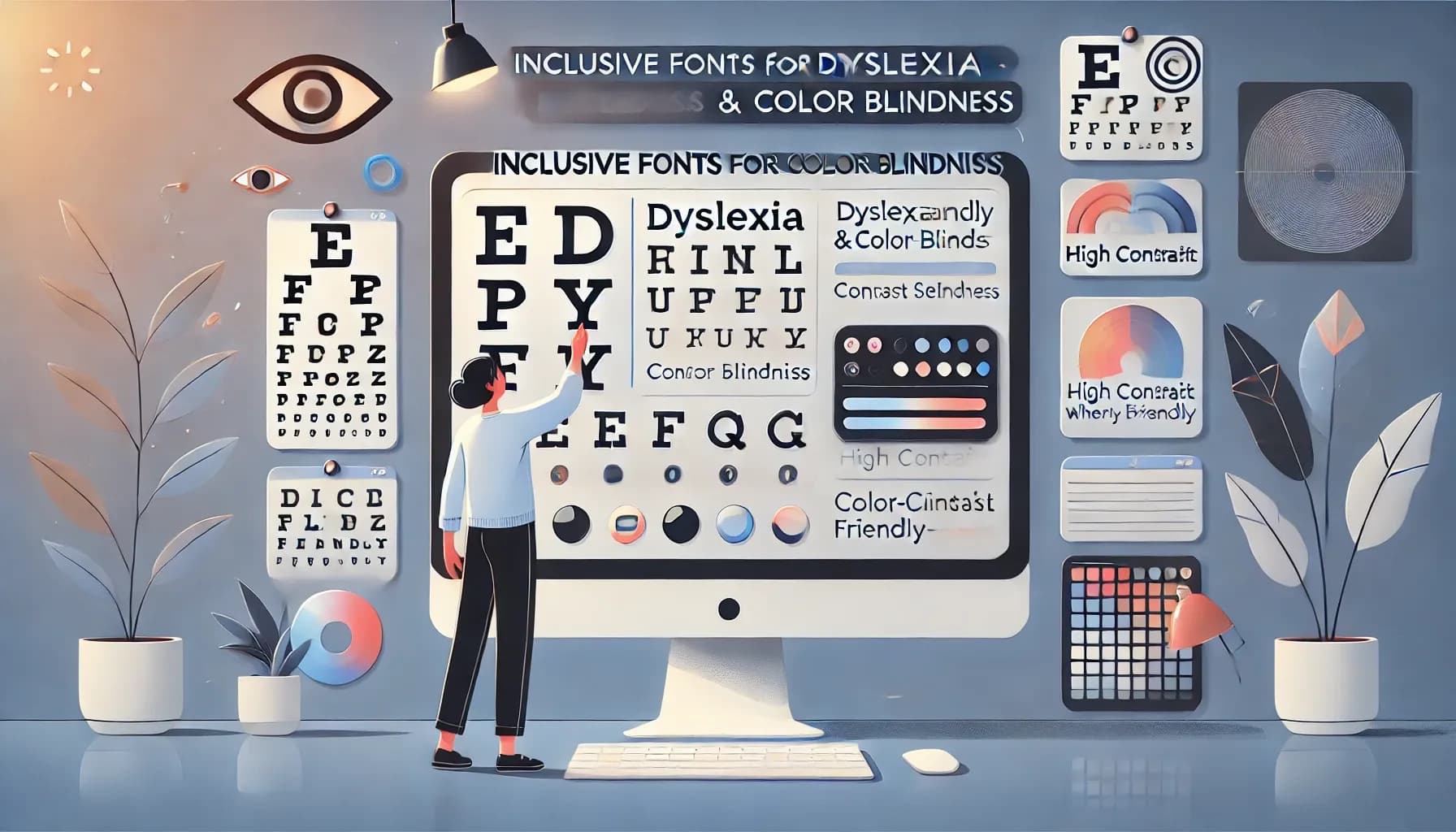 Cover image for Inclusive Fonts for Dyslexia & Color Blindness