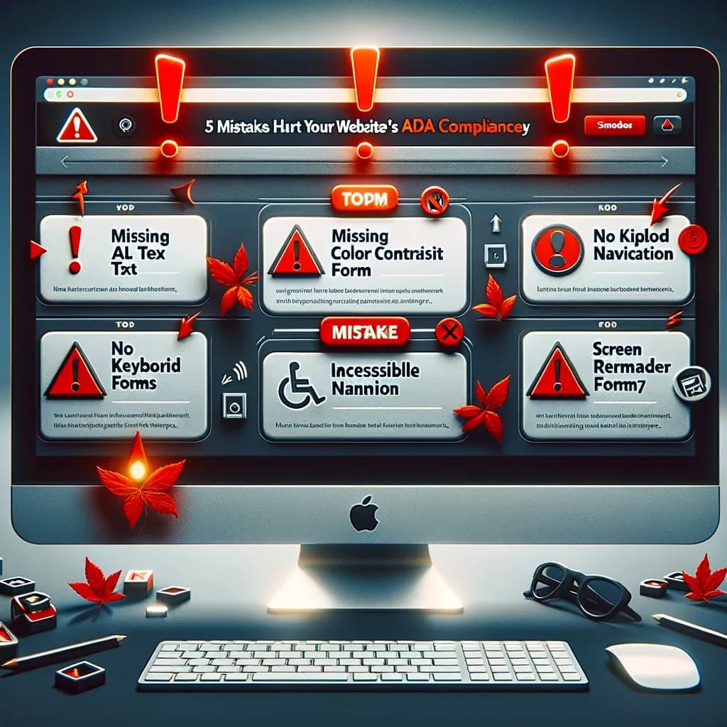Cover image for Top 5 Mistakes That Hurt Your Website's ADA Compliance