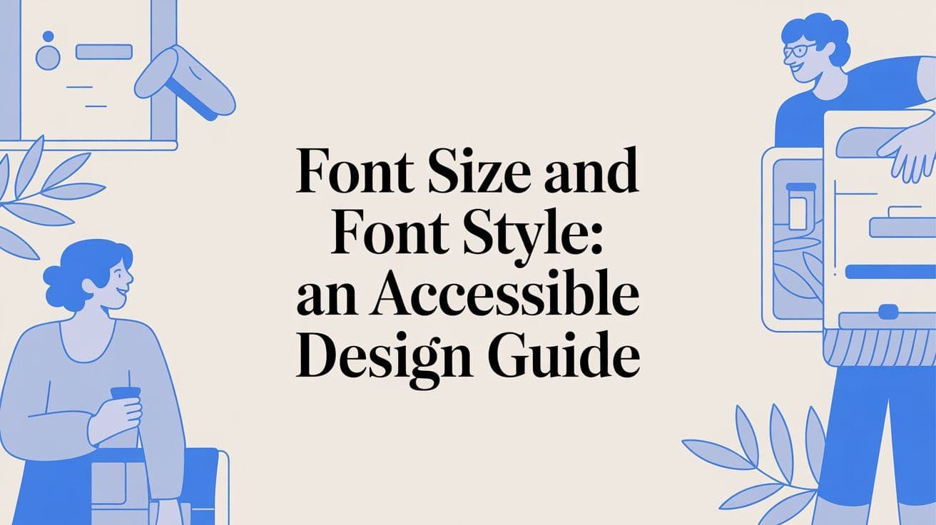 Cover image for Font Size and Font Style: An Accessible Design Guide