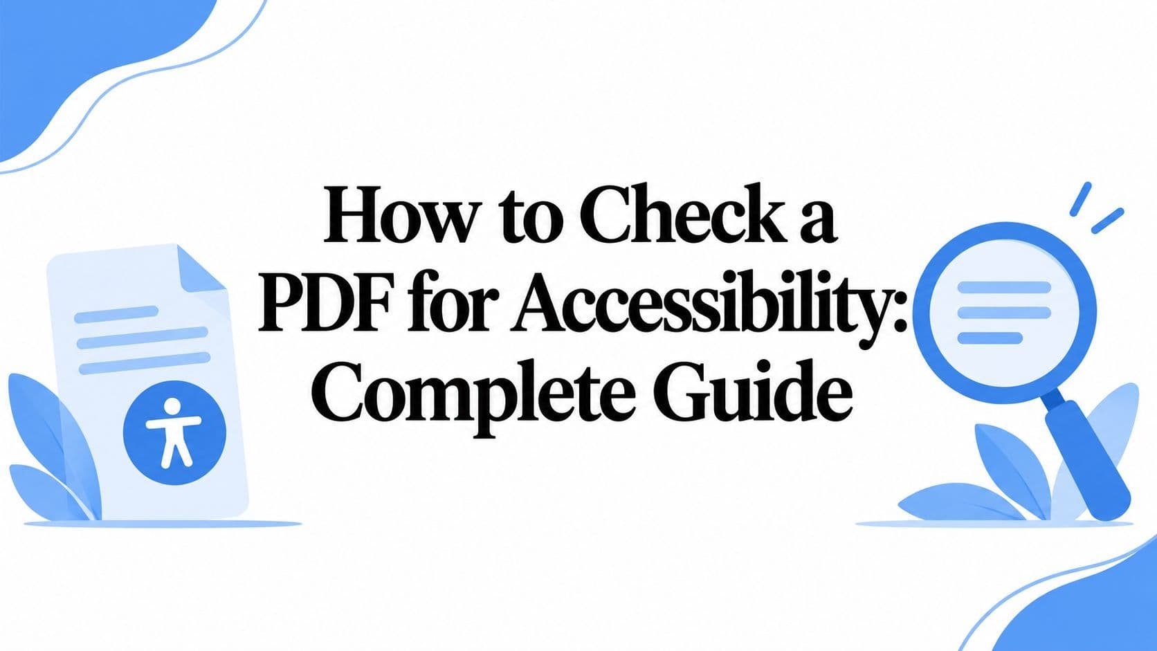 Cover image for How to Check a PDF for Accessibility: Complete Guide