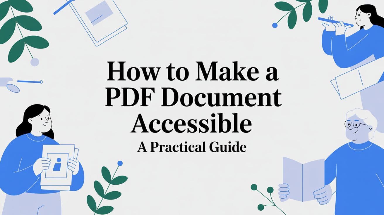 Cover image for How to Make a PDF Document Accessible a Practical Guide