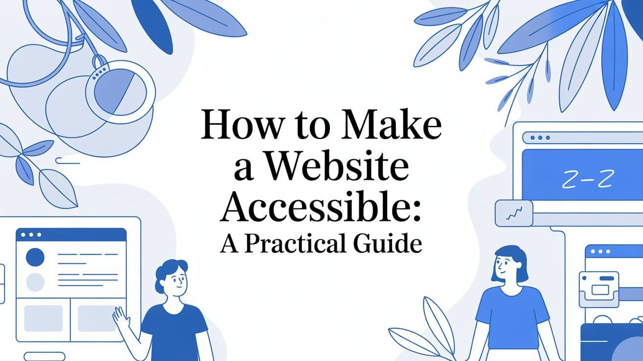Cover image for how to make a website accessible: A Practical Guide