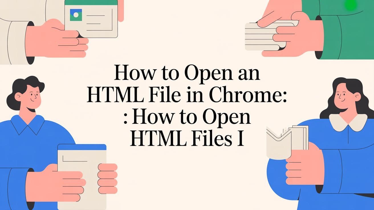 Cover image for How to open an html file in chrome: How to Open HTML Files i