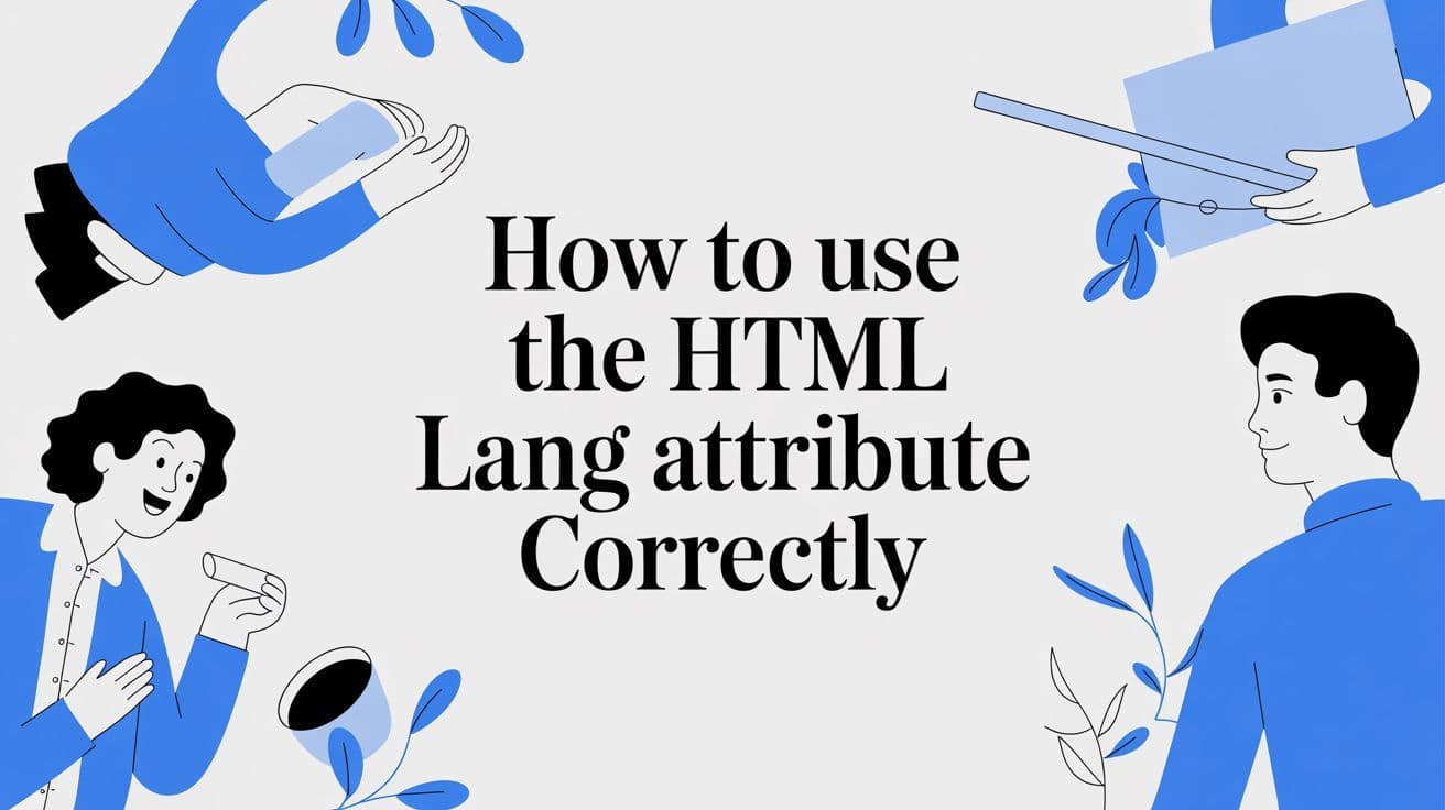 Cover image for How to Use the HTML Lang Attribute Correctly