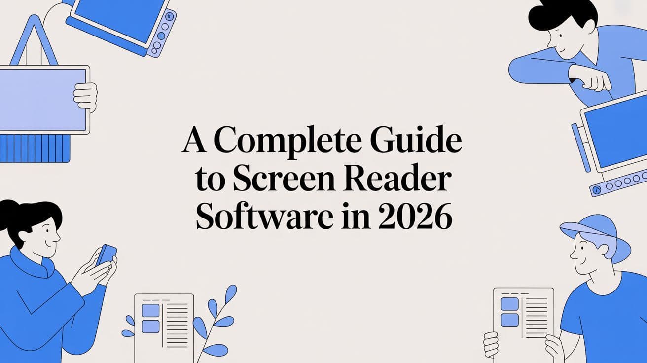 Cover image for A Complete Guide to Screen Reader Software in 2026