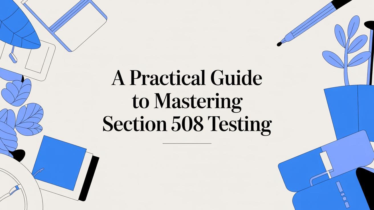 Cover image for A Practical Guide to Mastering Section 508 Testing