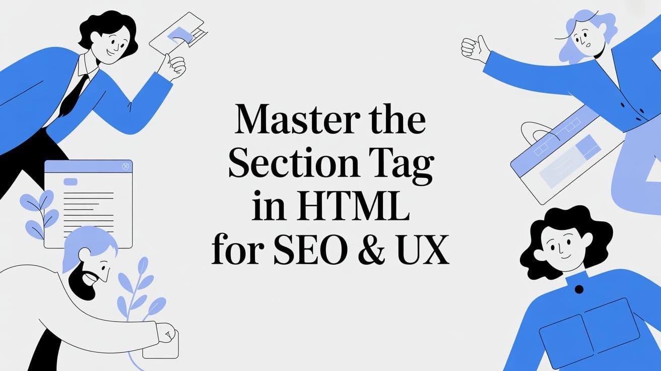 Cover image for Master the section tag in html for SEO & UX