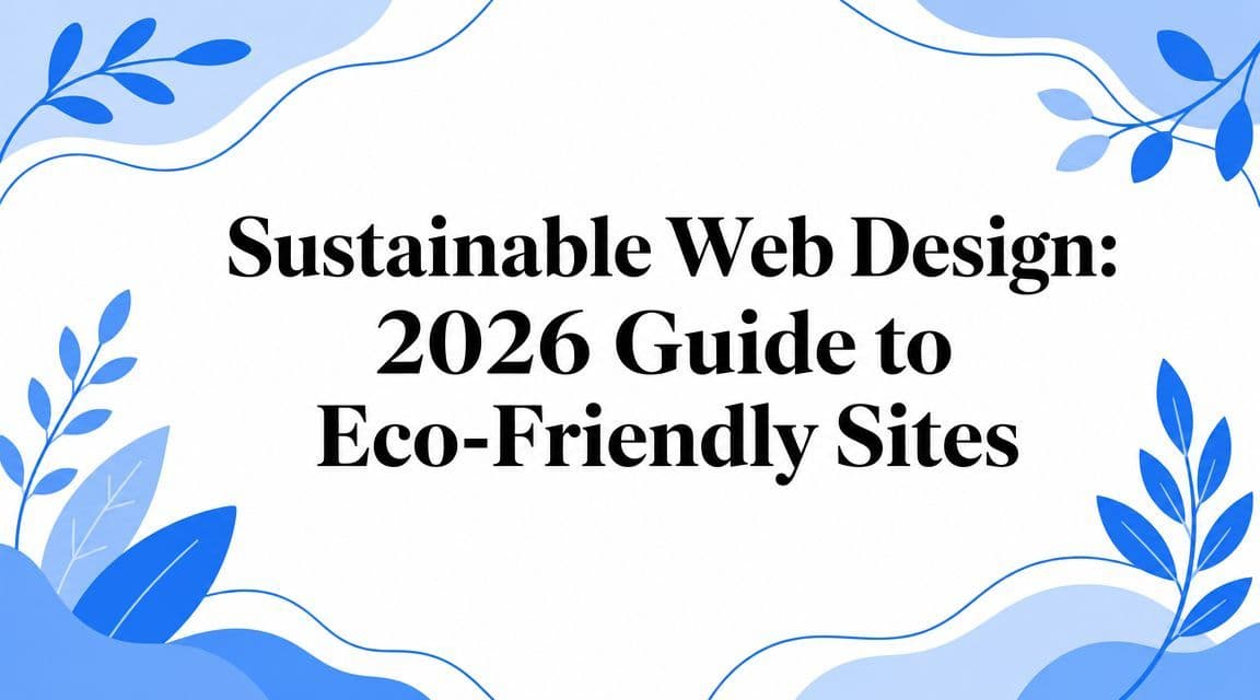 Cover image for Sustainable Web Design: 2026 Guide to Eco-Friendly Sites