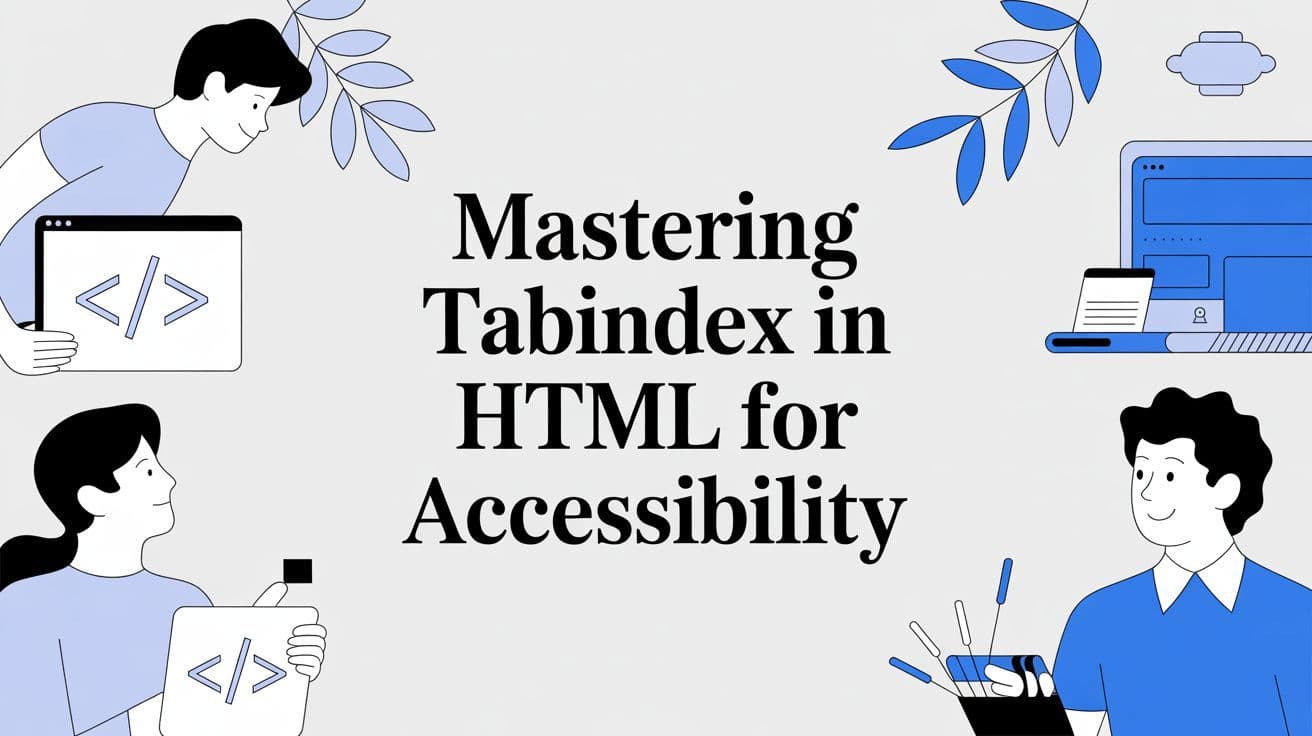 Cover image for Mastering Tabindex in HTML for Accessibility