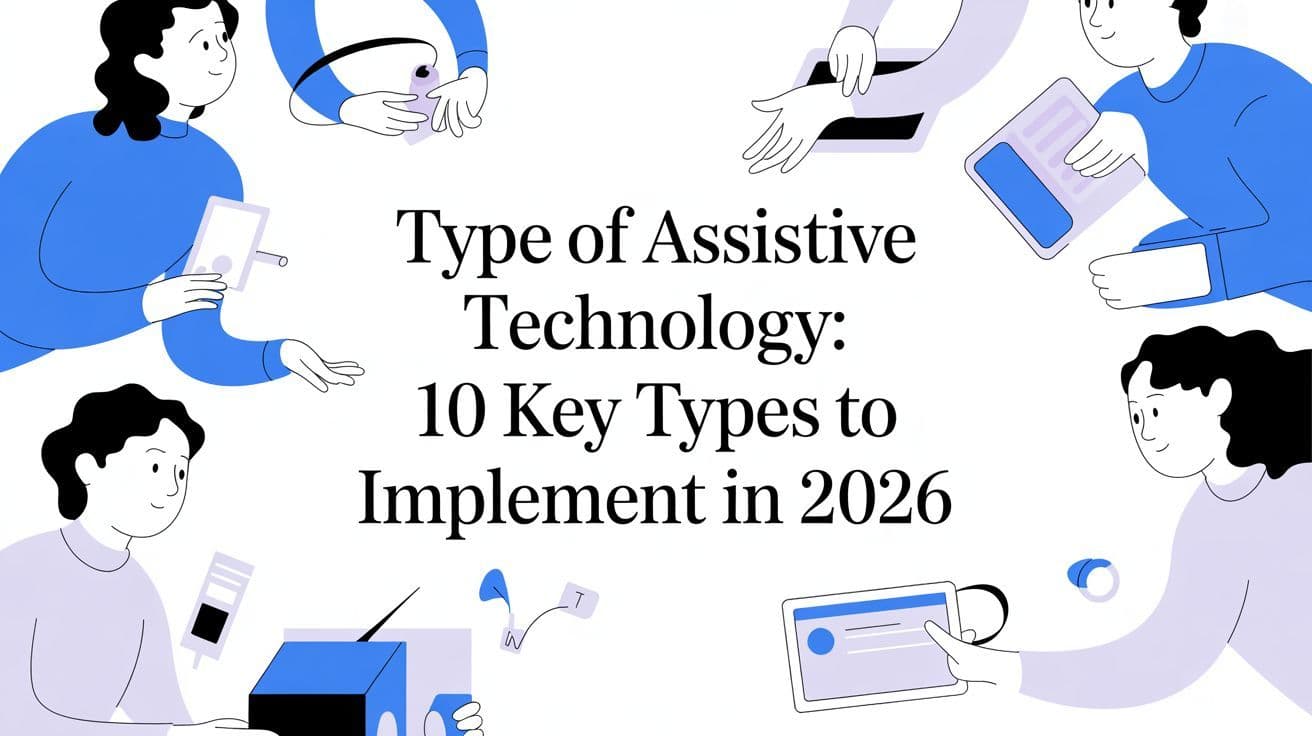 Cover image for Type of assistive technology: 10 Key Types to Implement in 2026