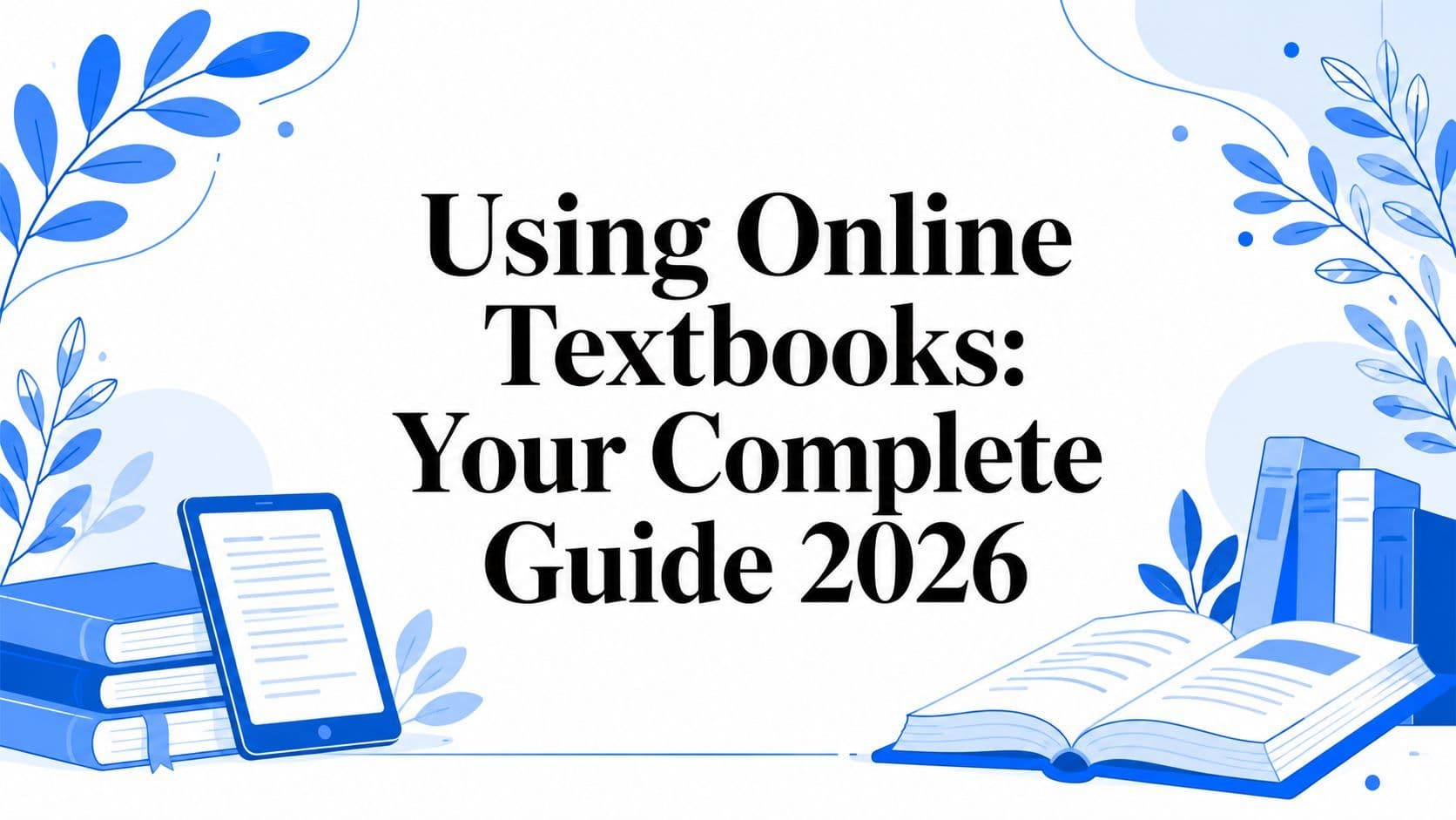 Cover image for Using Online Textbooks: Your Complete Guide 2026