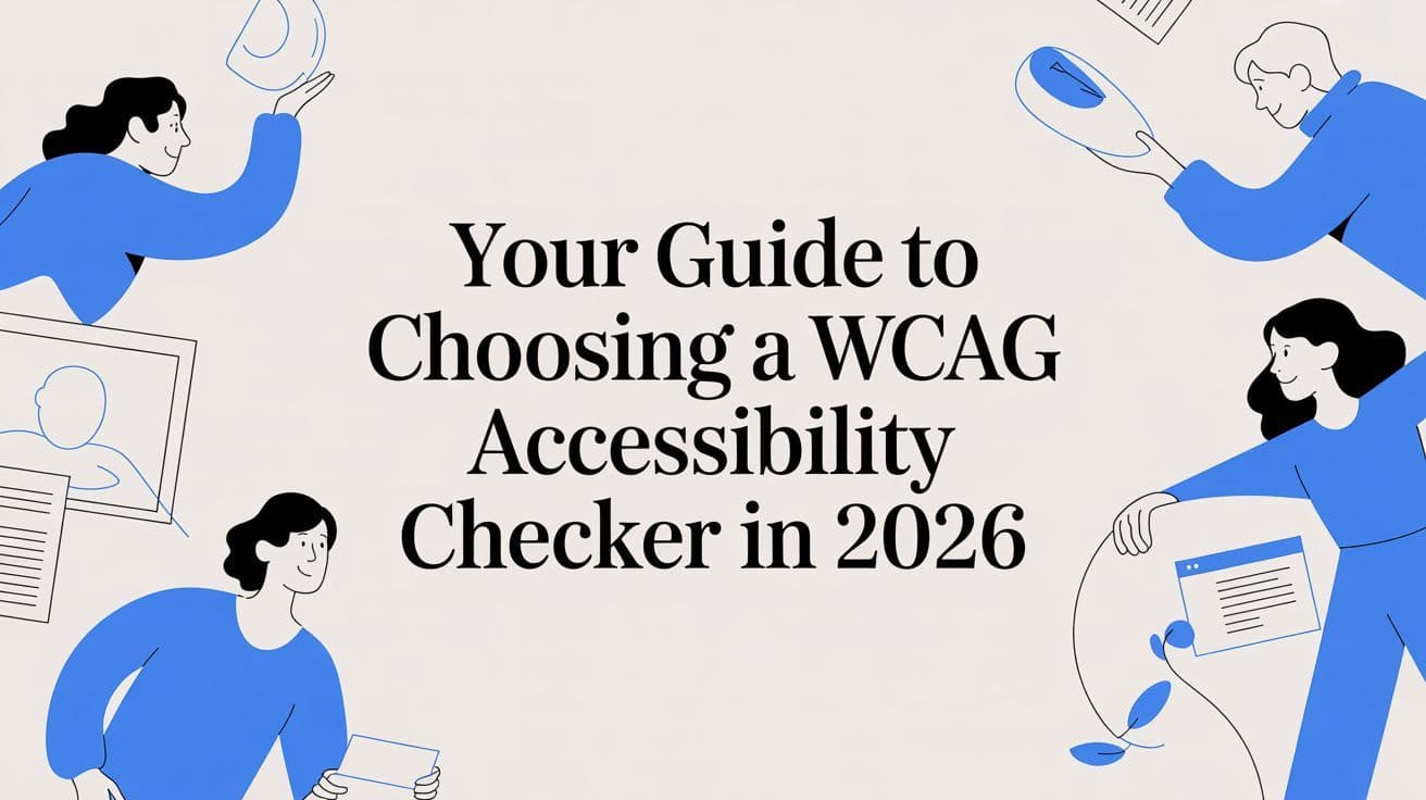Cover image for Your Guide to Choosing a WCAG Accessibility Checker in 2026