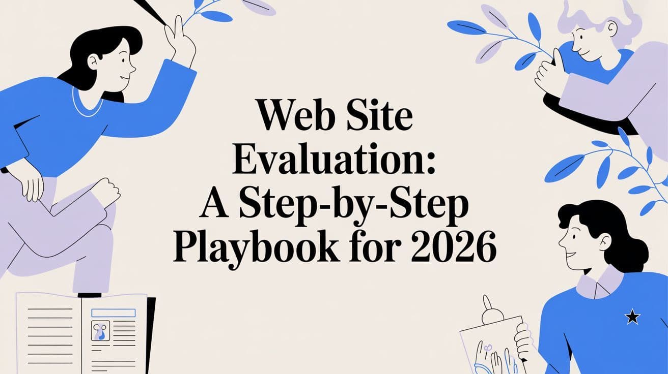Cover image for Web Site Evaluation: A Step-by-Step Playbook for 2026
