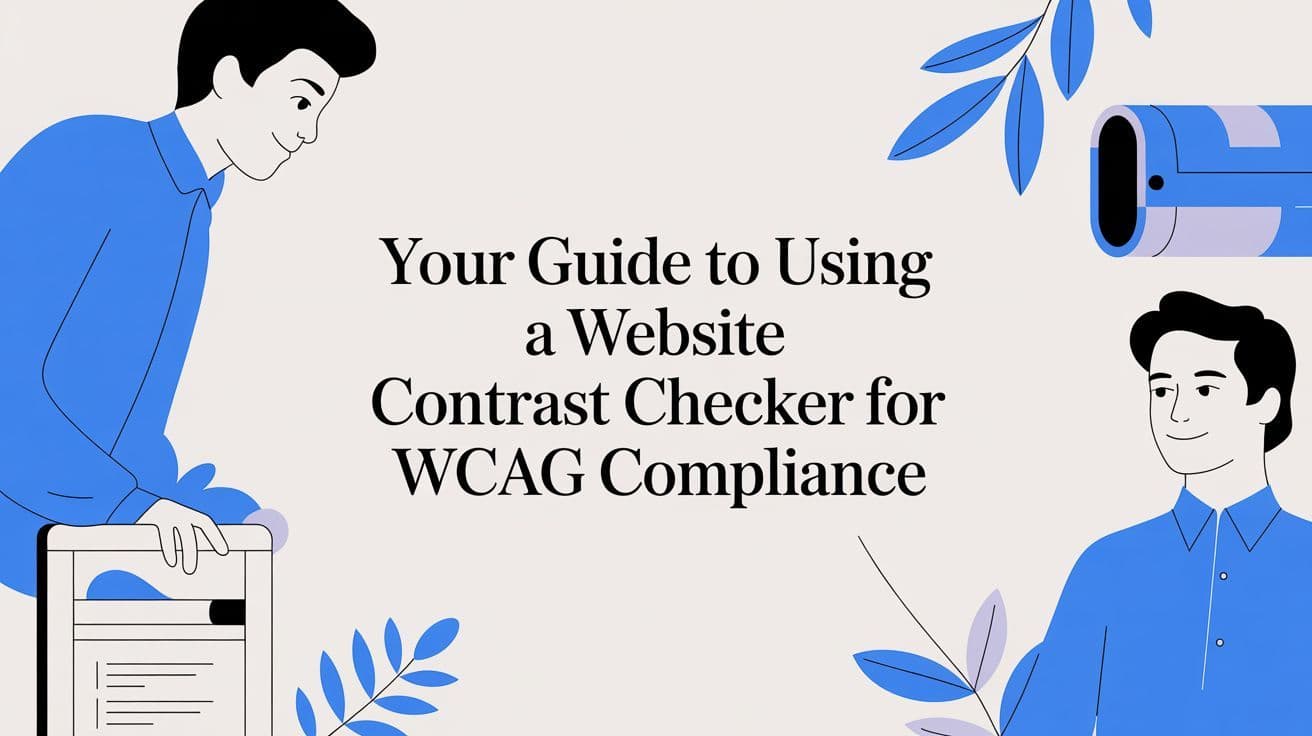 Cover image for Your Guide to Using a Website Contrast Checker for WCAG Compliance