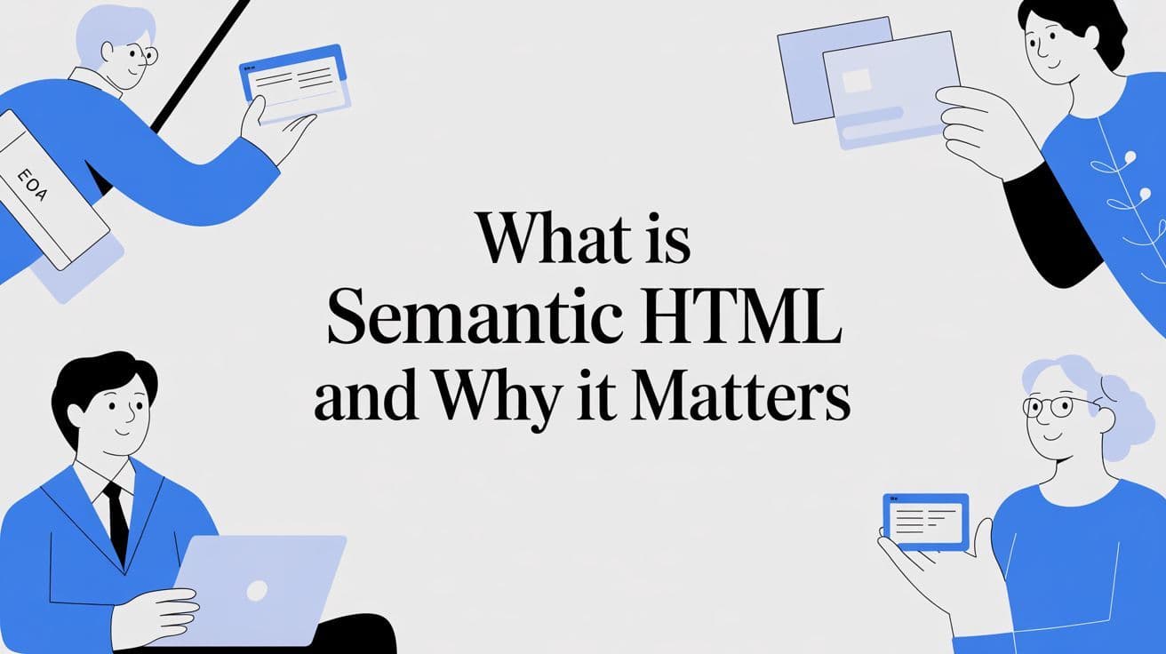 Cover image for What is semantic html and Why It Matters