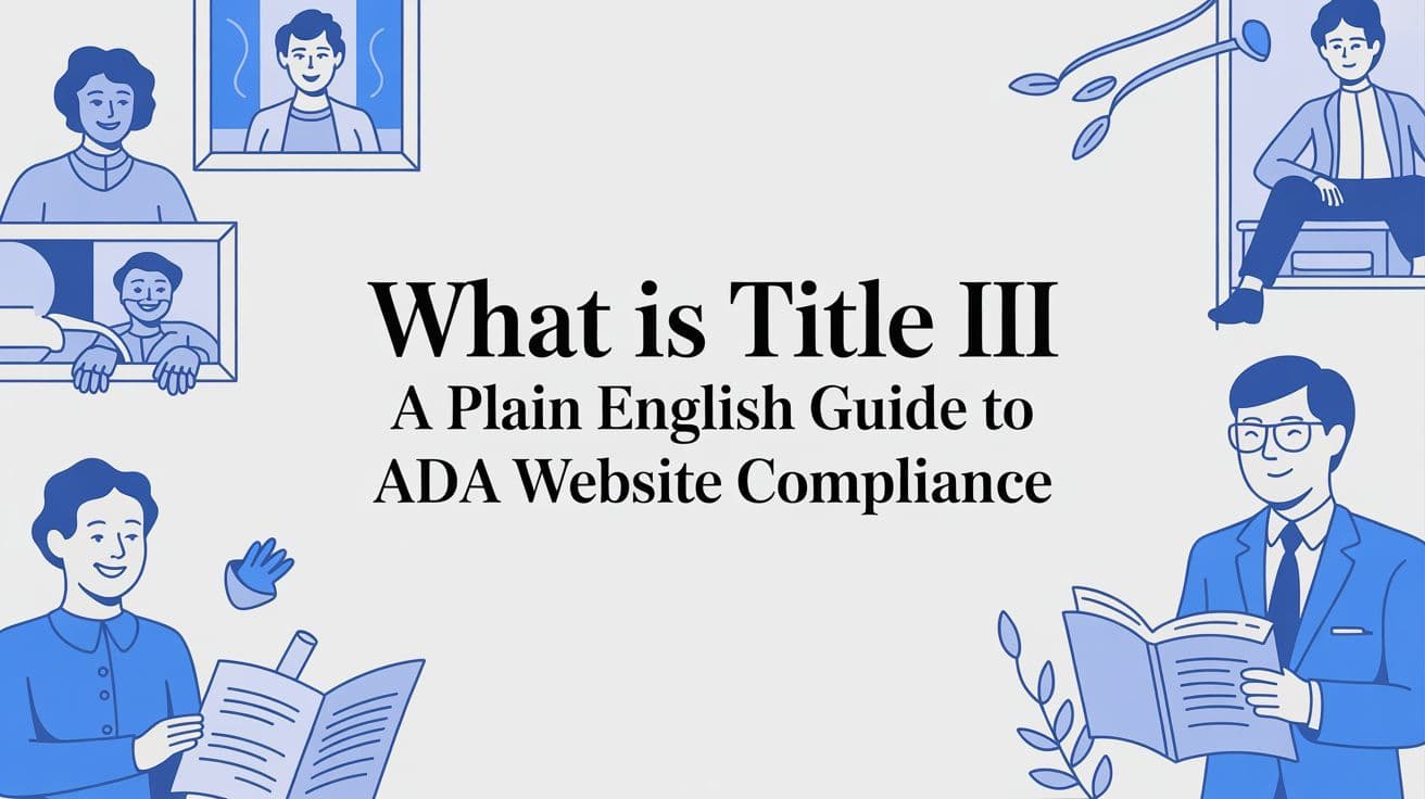 Cover image for What Is Title III A Plain English Guide to ADA Website Compliance